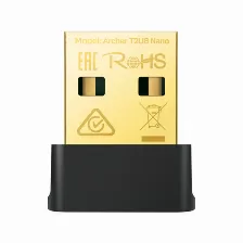 Tarjeta De Red Inalambrica Tp-link Archer T2ub Nano Usb, Wi-fi 5, 433/200 Mbps, Negro